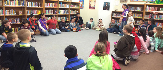 【美國全浸課堂體驗營】營員與美國學生一起學習